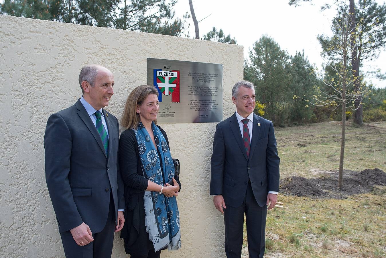 Emotivo homenaje a los gudaris del Batallón Gernika