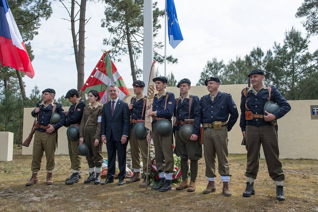 Emotivo homenaje a los gudaris del Batallón Gernika