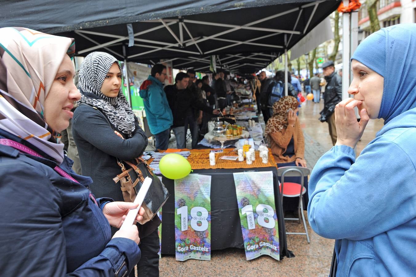 Despedida de Gora Gasteiz en el centro de Vitoria