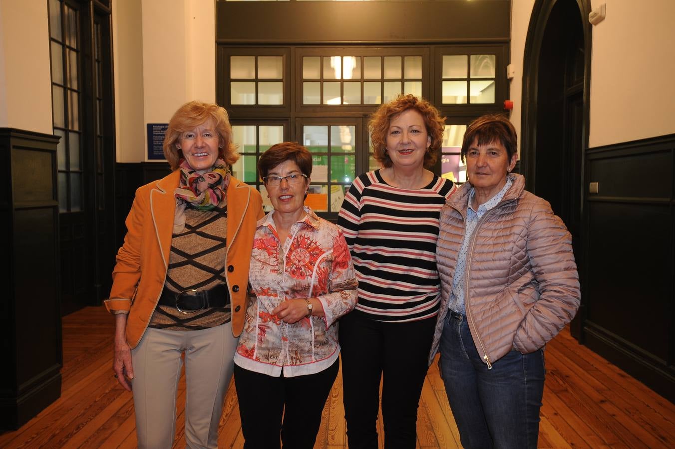 Mila Aranburu, Marian Kortabarria, Paqui Orio y Begoña Goiri.