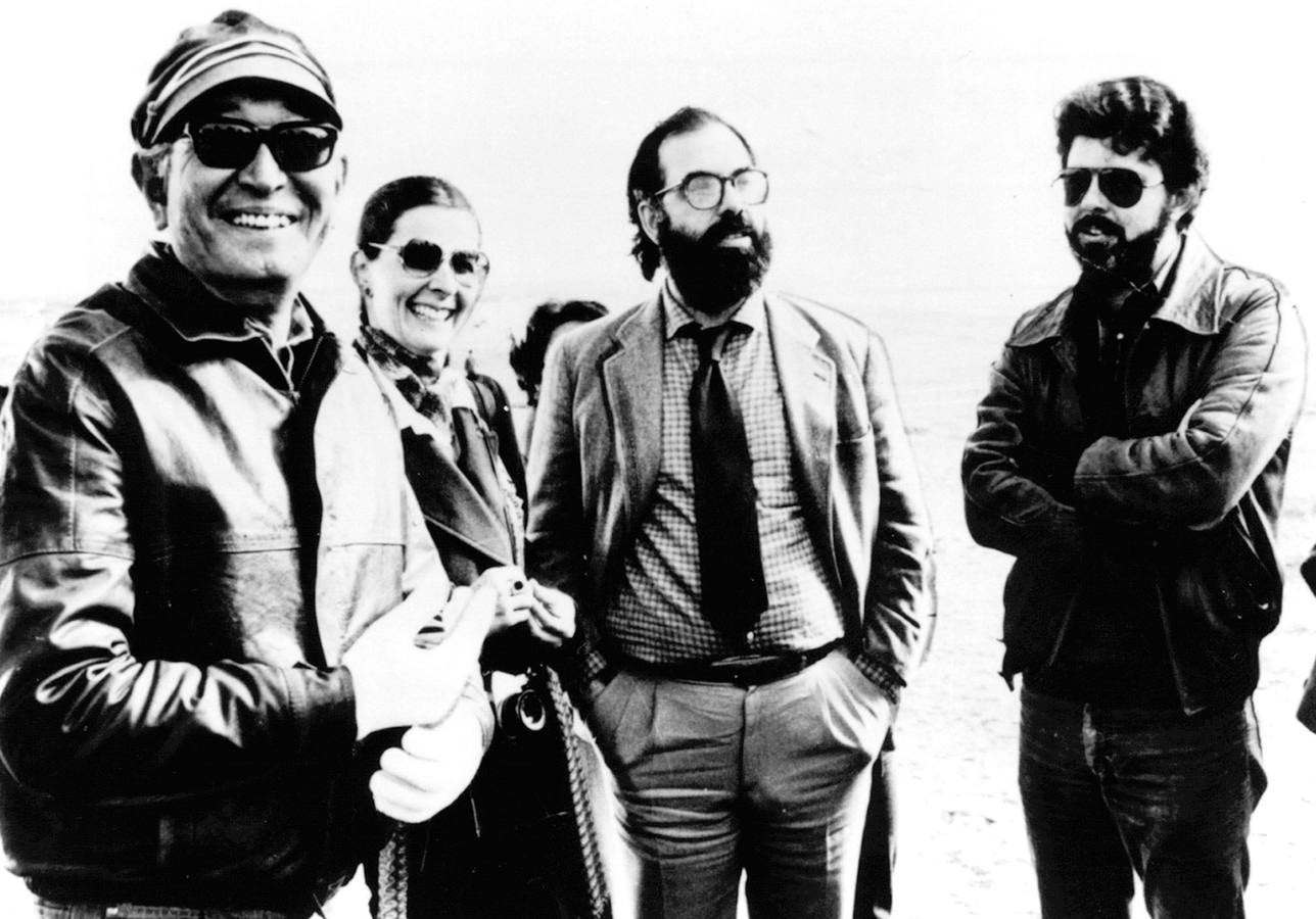 Akira Kurosawa, junto a Francis Ford Coppola y George Lucas.