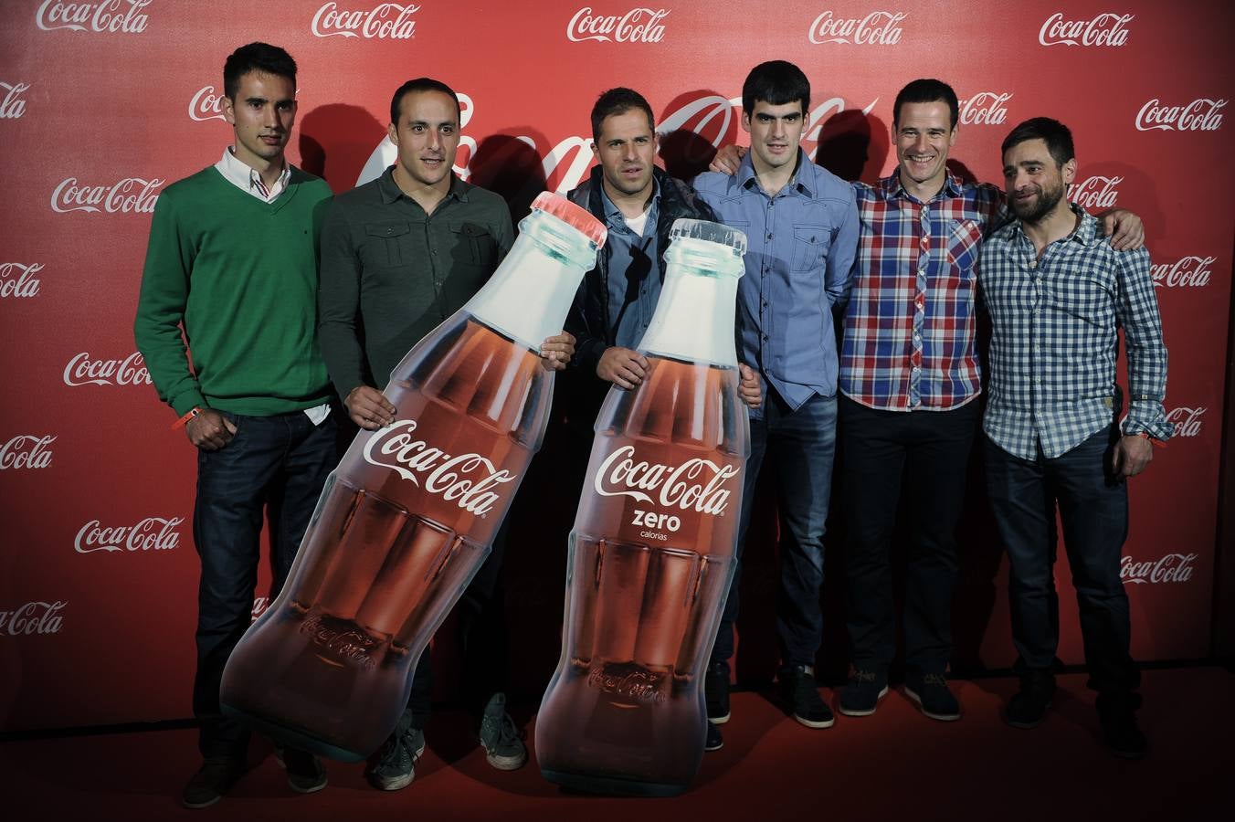 Mikel Urrutikoetxea, Juan Martínez de Irujo, Aimar Olaizola, Joseba Ezkurdia, Abel Barriola y Pablo Berasaluze.