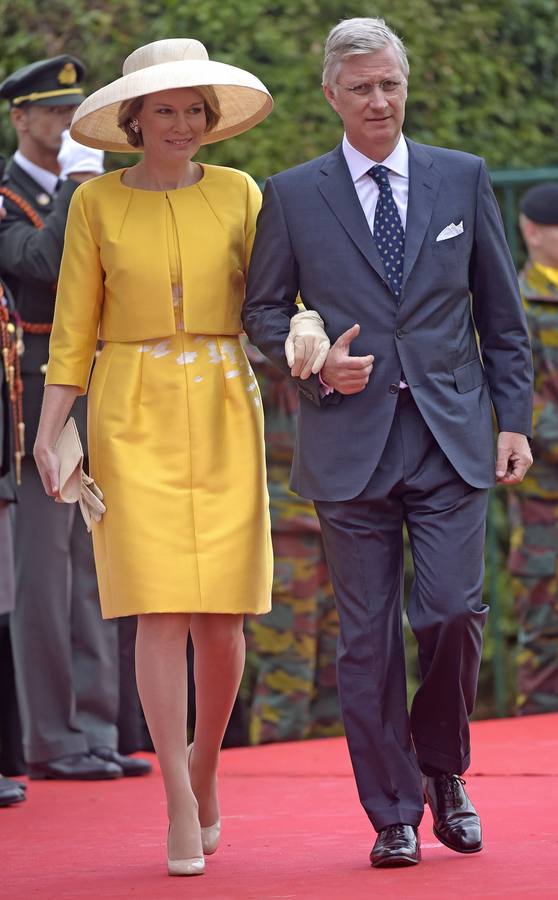 Los Reyes Matilde y Felipe de Bélgica.