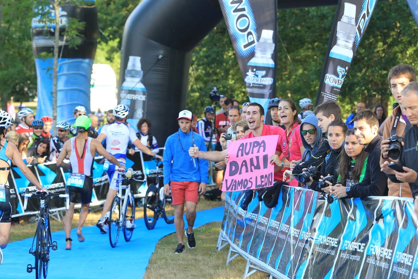 Primera transición de la Triatlón de Vitoria 2015
