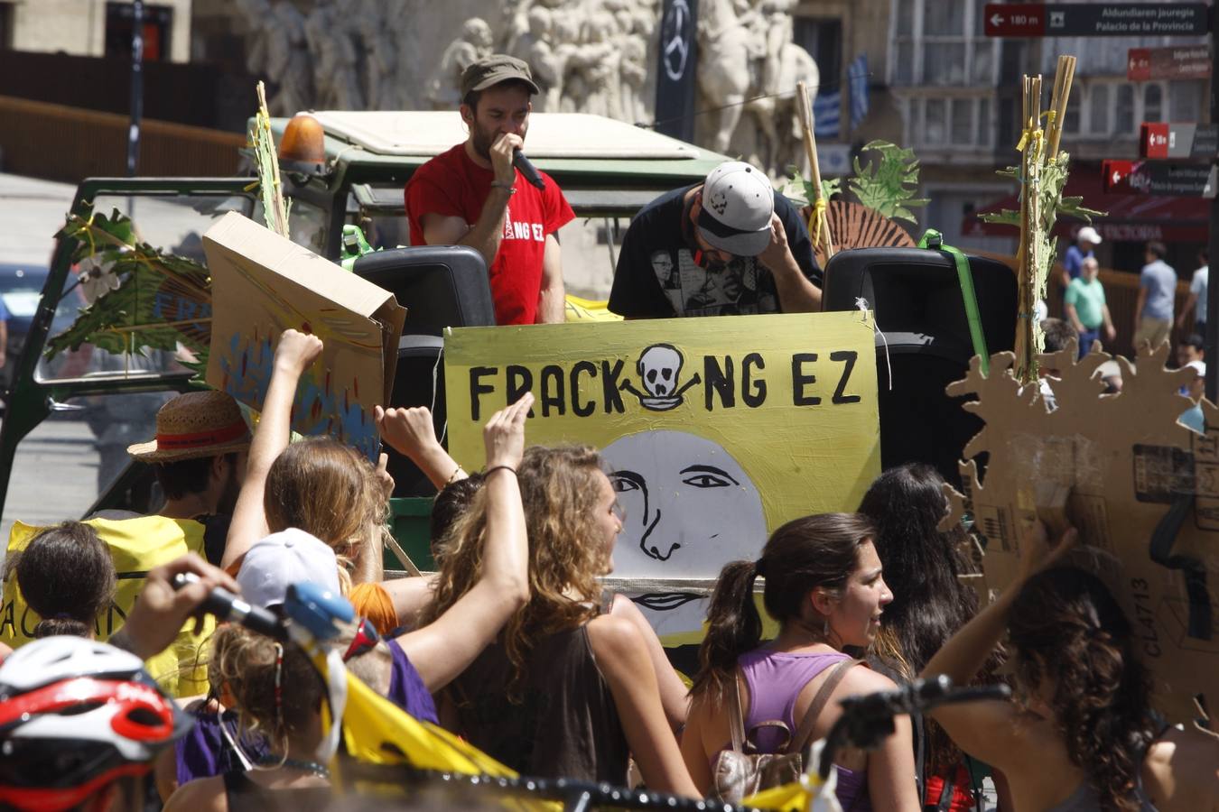 El movimiento antifracking se instala en Vitoria