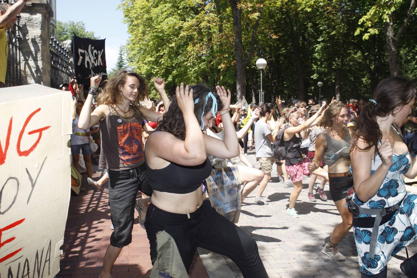 El movimiento antifracking se instala en Vitoria