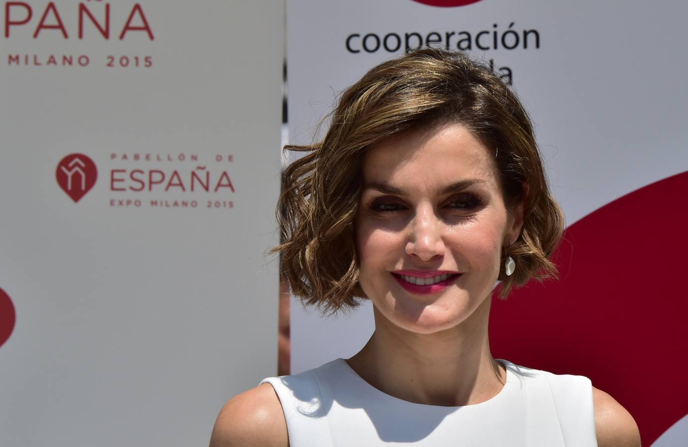 La Reina Letizia visita la Expo de Milán