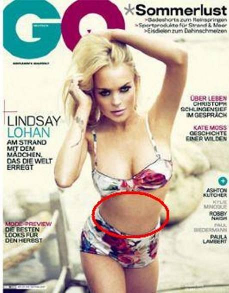 ¿Dónde está el hombligo de Lindsey Lohan?