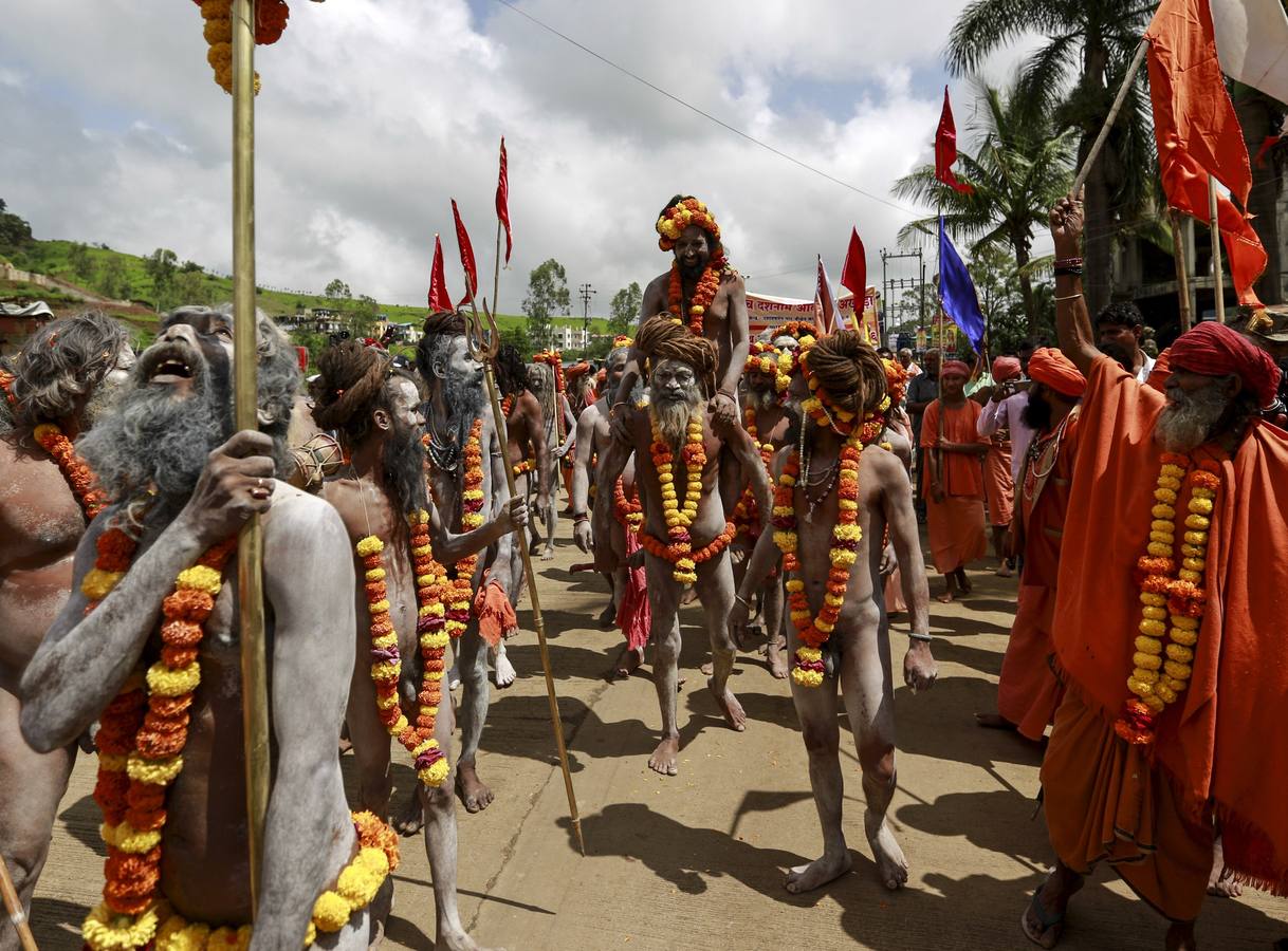 Multitudinaria festividad hindú de Kumbh Mela en la India