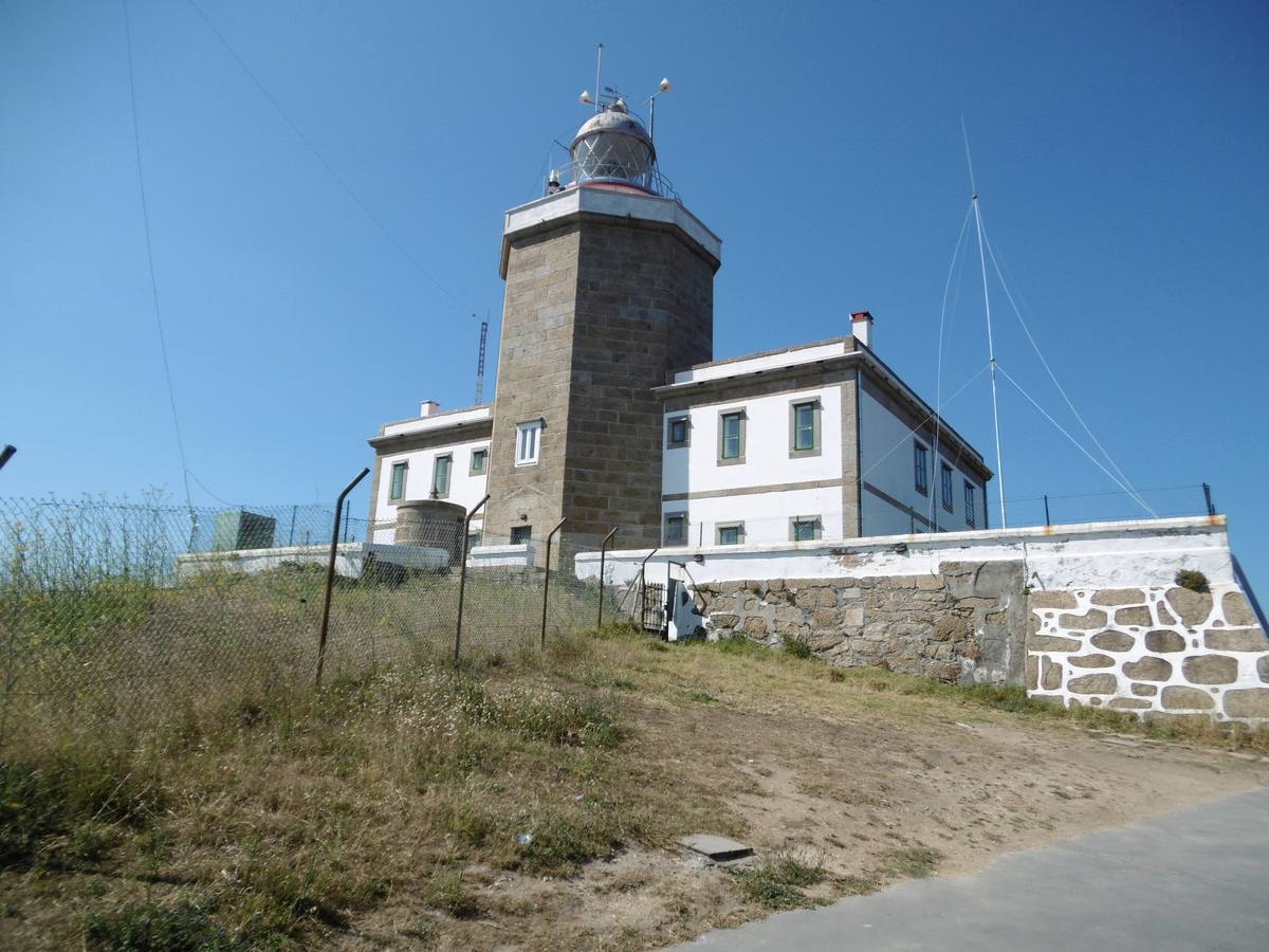 Vista del faro de Fisterra.. 