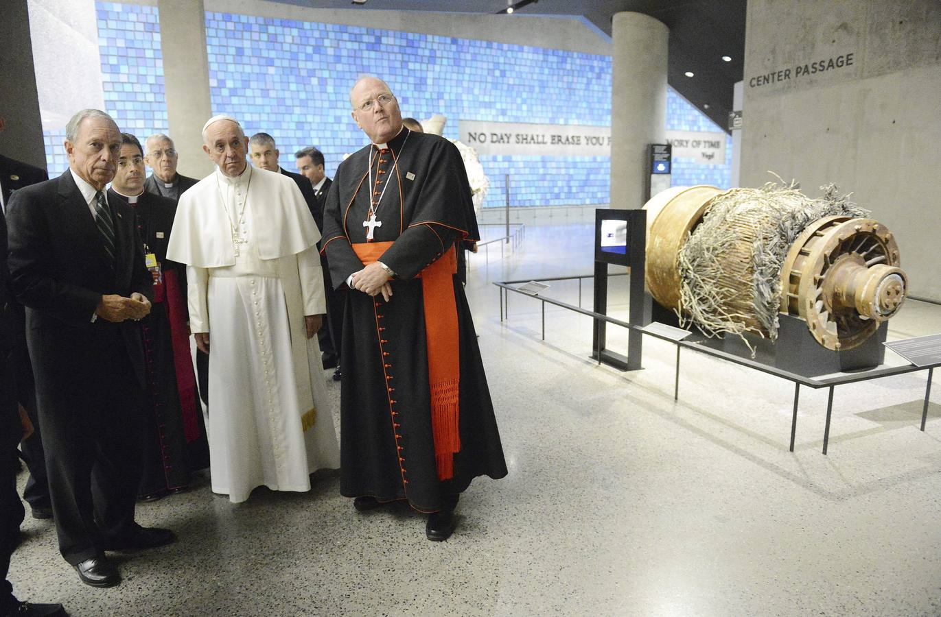 El Papa reza con líderes de otras religiones en la Zona Cero de Nueva York