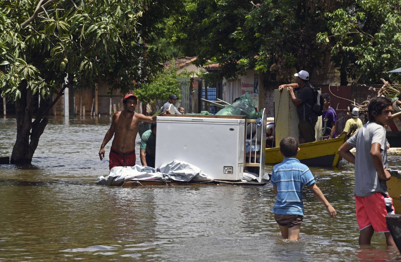 Terribles inundaciones en Asunción, Paraguay