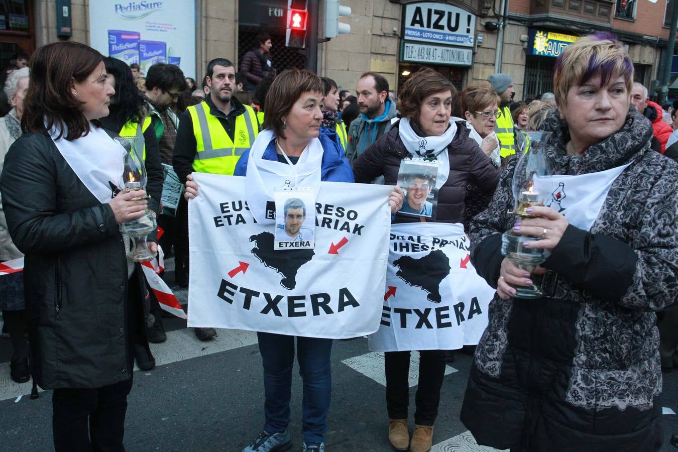 Manifestación a favor de los presos de ETA en Bilbao