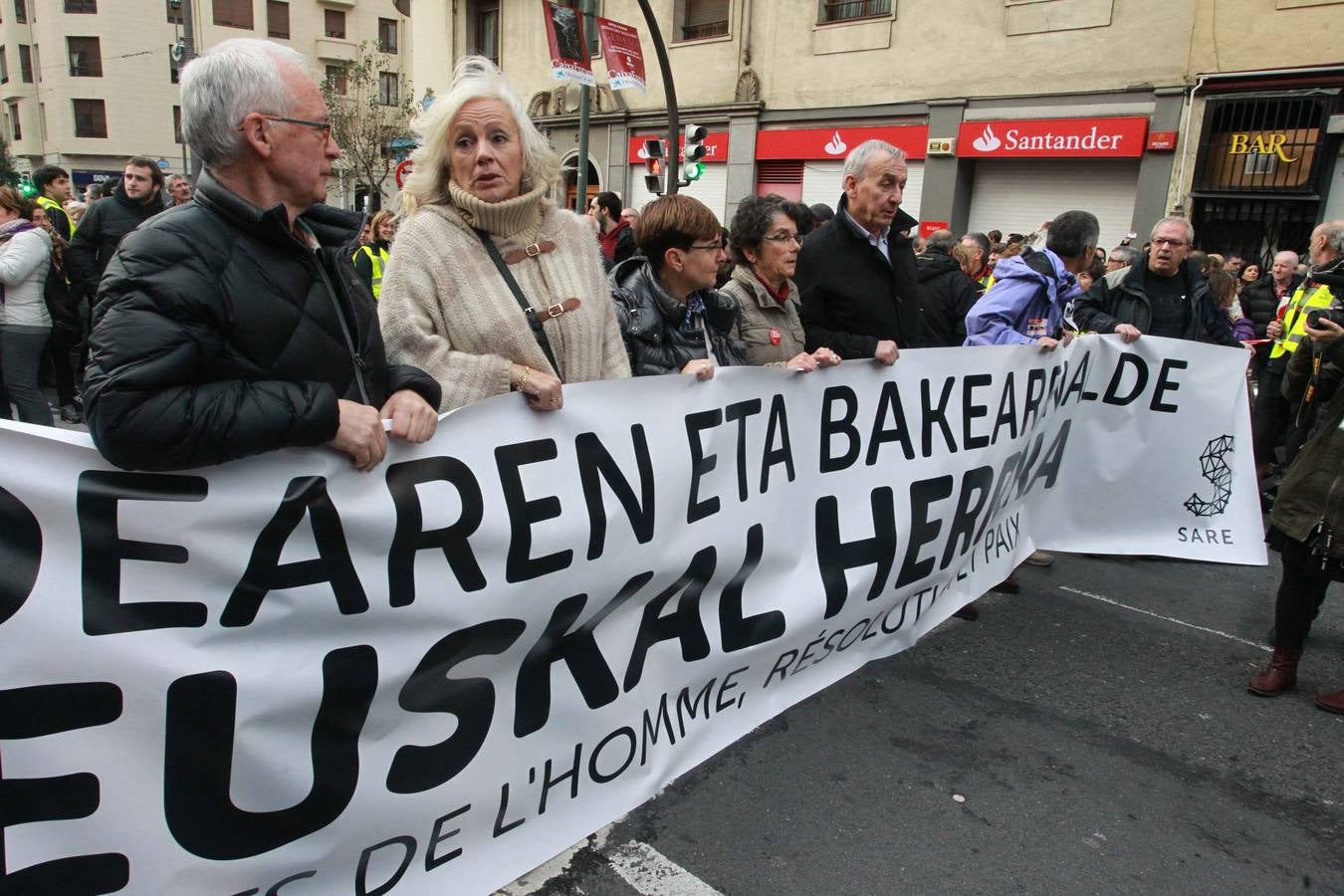 Manifestación a favor de los presos de ETA en Bilbao