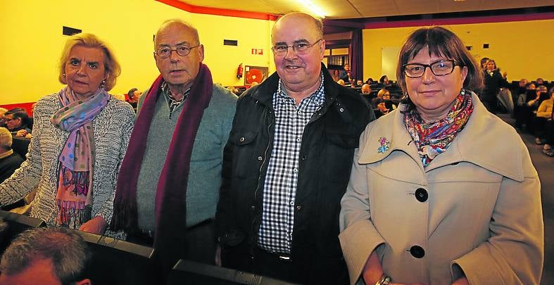 Rosa María Bilbao, José Antonio González, Javier Fernández y Exiquia Antón.