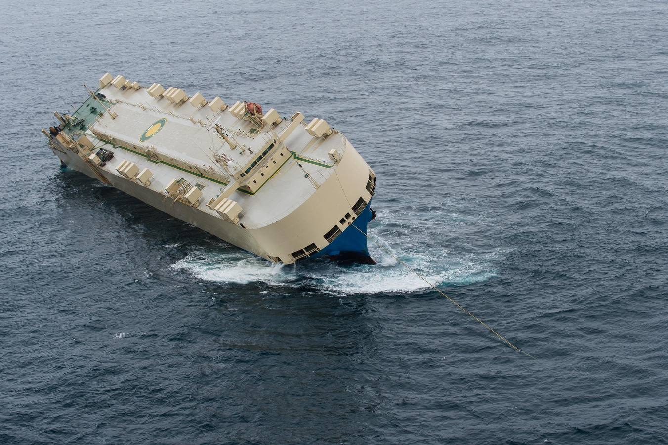 Así se está remolcando el carguero &#039;Modern Express&#039; hasta Bilbao