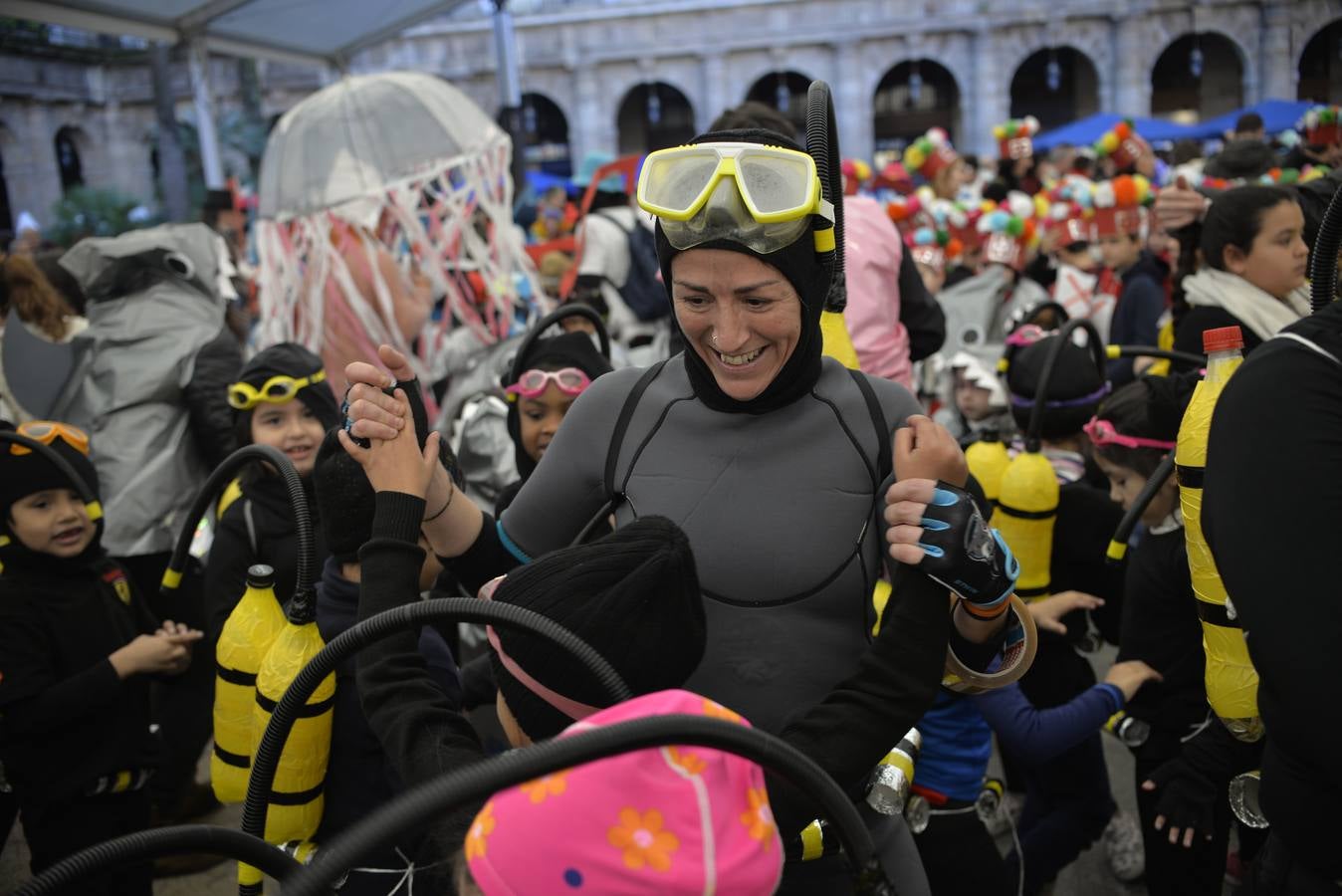Los niños se apoderan del Carnaval en Bilbao