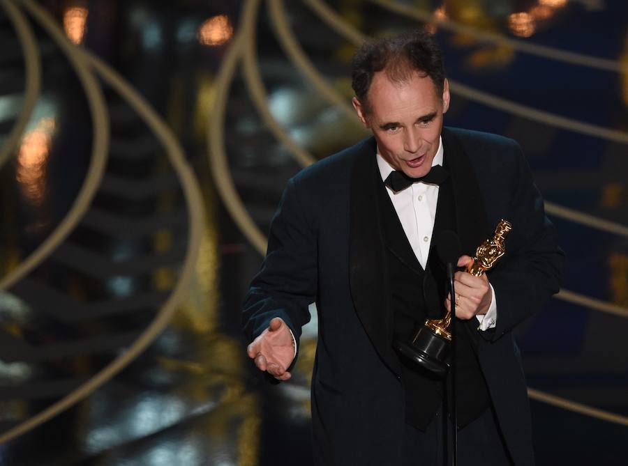 Mark Rylance, ganador del Oscar al mejor actor de reparto por 'El puente de los espías'.