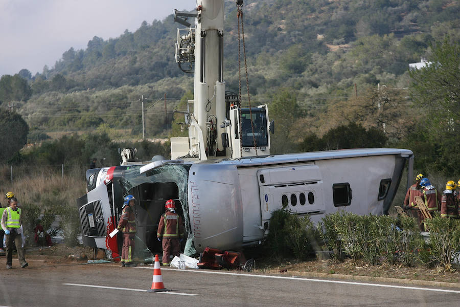 Accidente de autobús en Tarragona