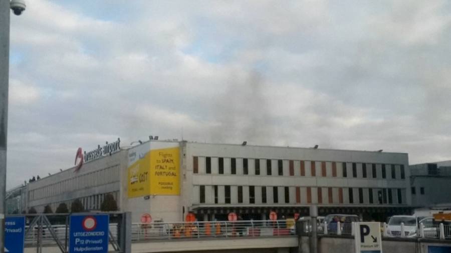 Imágenes de las explosiones en el aeropuerto de Bruselas