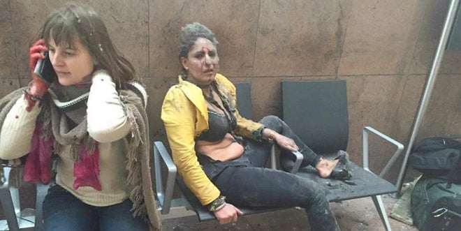 Dos mujeres heridas, en el aeropuerto de Bruselas