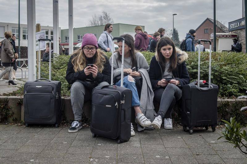 Bélgica, aislada por tierra y aire