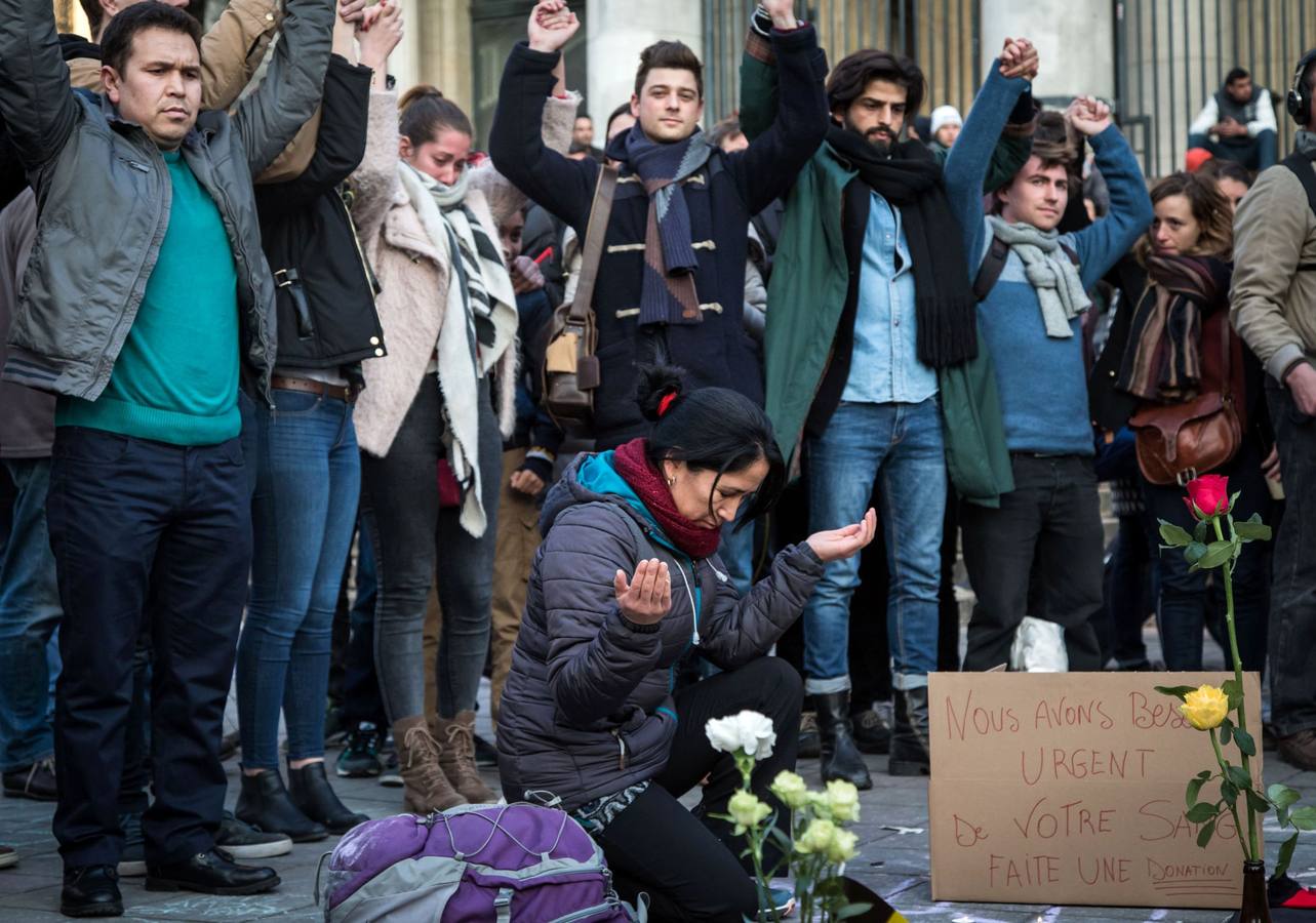 Actos en Bruselas en repulsa por los atentados