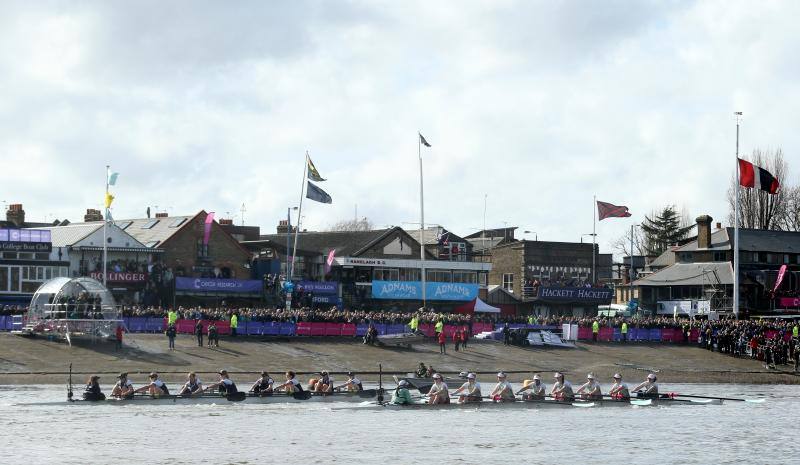 Tradicional regata entre Oxford y Cambridge