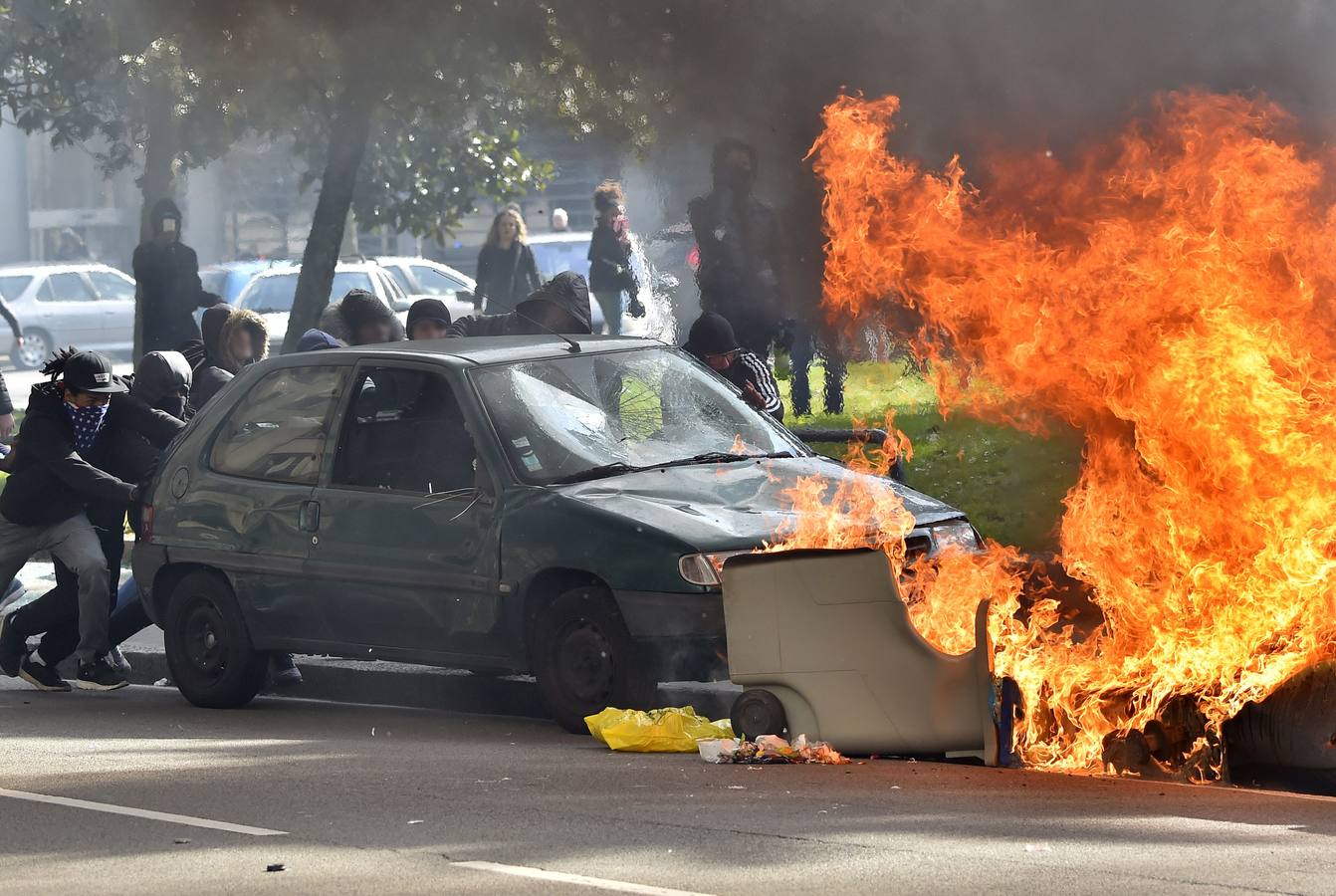 Graves disturbios en Francia en las protestas contra la reforma laboral