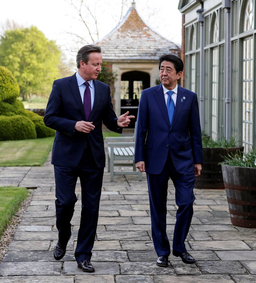 Visita del primer ministro japonés, Shinzo Abe, al Reino Unido