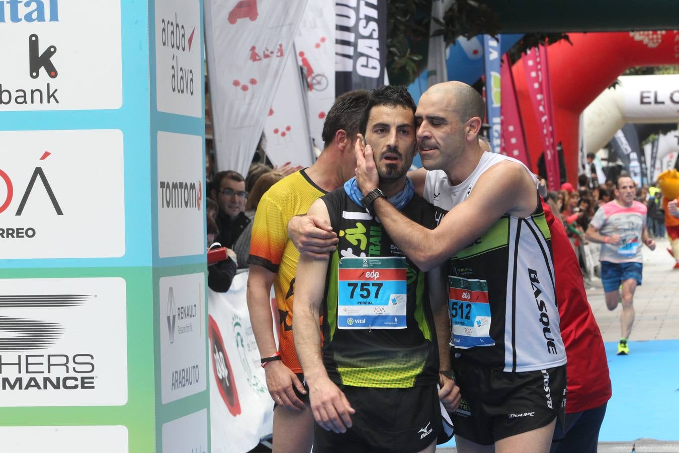 La línea de meta del Maratón Martín Fiz