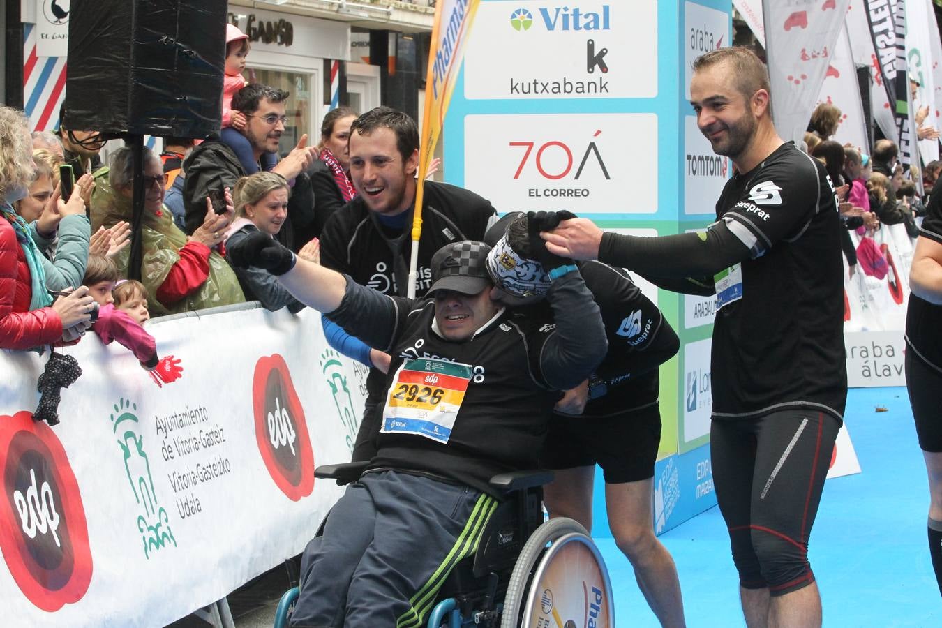 La línea de meta del Maratón Martín Fiz