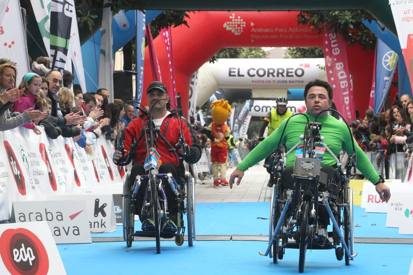 La línea de meta del Maratón Martín Fiz