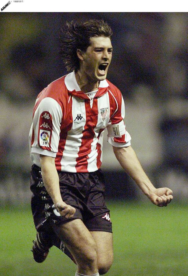 Gurrero celebra con rabia un gol ante el Celta..