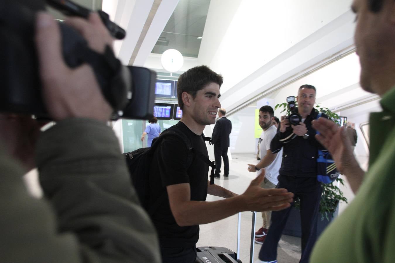 Mikel Landa, en casa