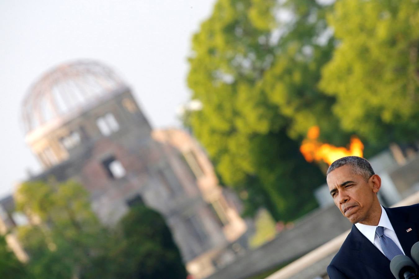Obama llega a Hiroshima para una histórica visita