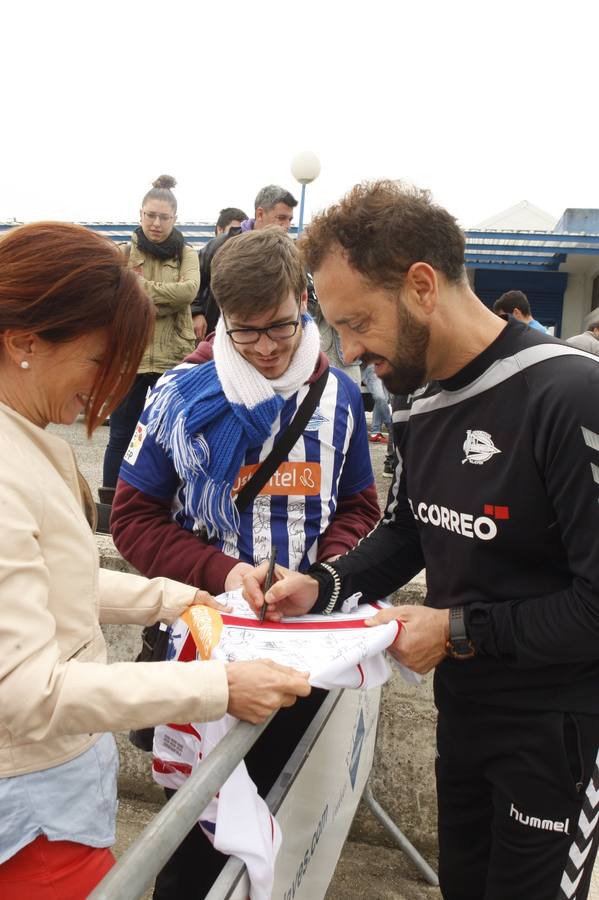 Entrenamiento del Alavés en Ibaia tras el ascenso