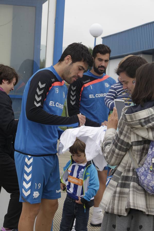 Entrenamiento del Alavés en Ibaia tras el ascenso