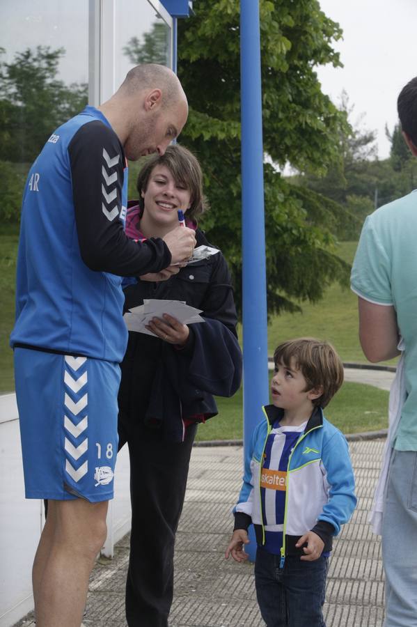 Entrenamiento del Alavés en Ibaia tras el ascenso