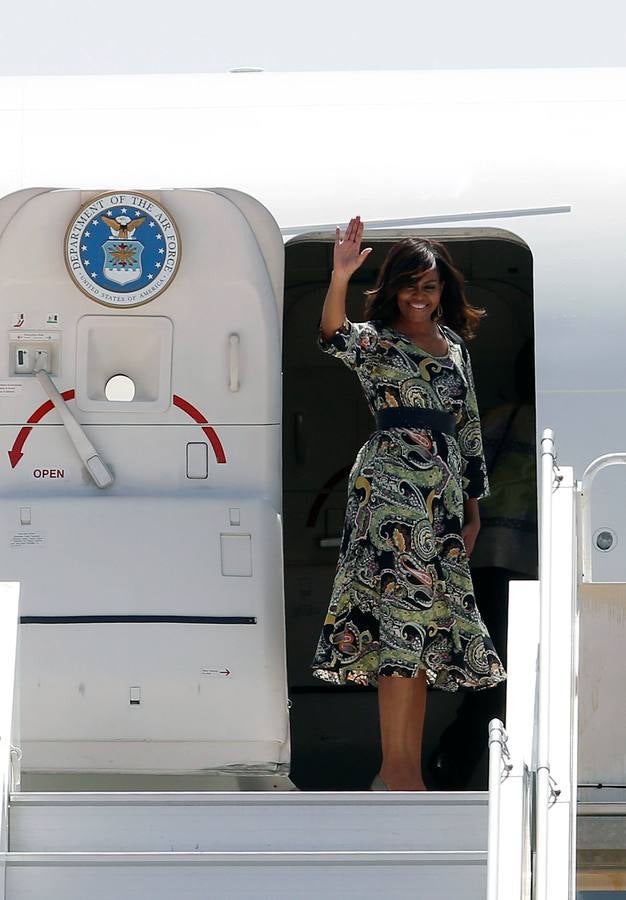 Michelle Obama aterriza en España