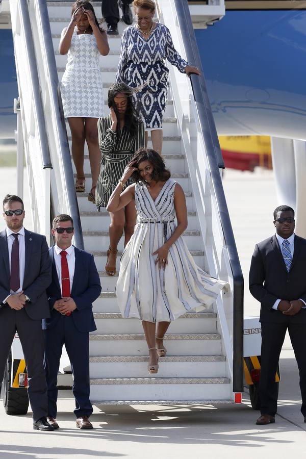 Michelle Obama aterriza en España