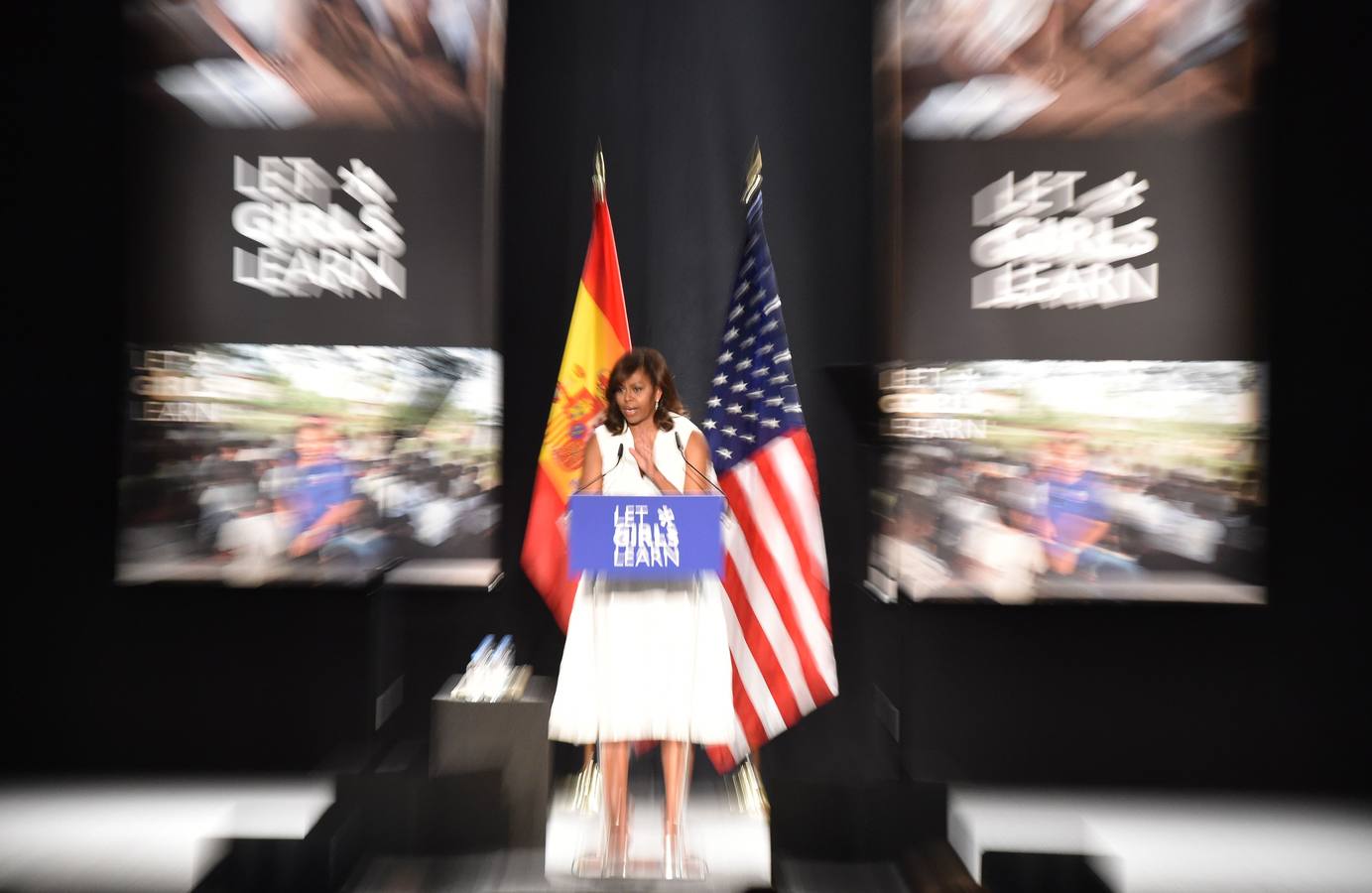 La conferencia de Michelle Obama, en Madrid