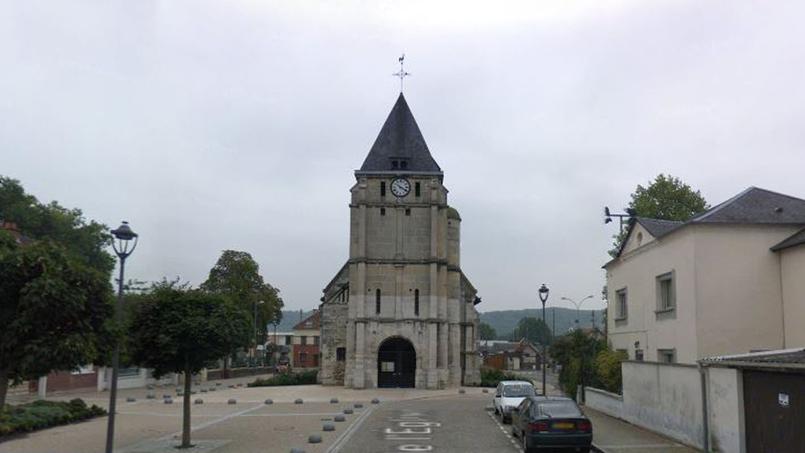 Las imágenes del secuestro en en la iglesia de Saint Etienne du Rouvray