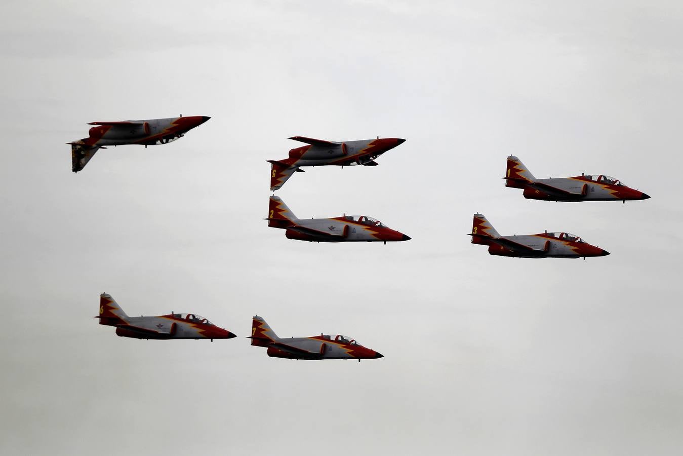 Exhibición aérea internacional en Málaga