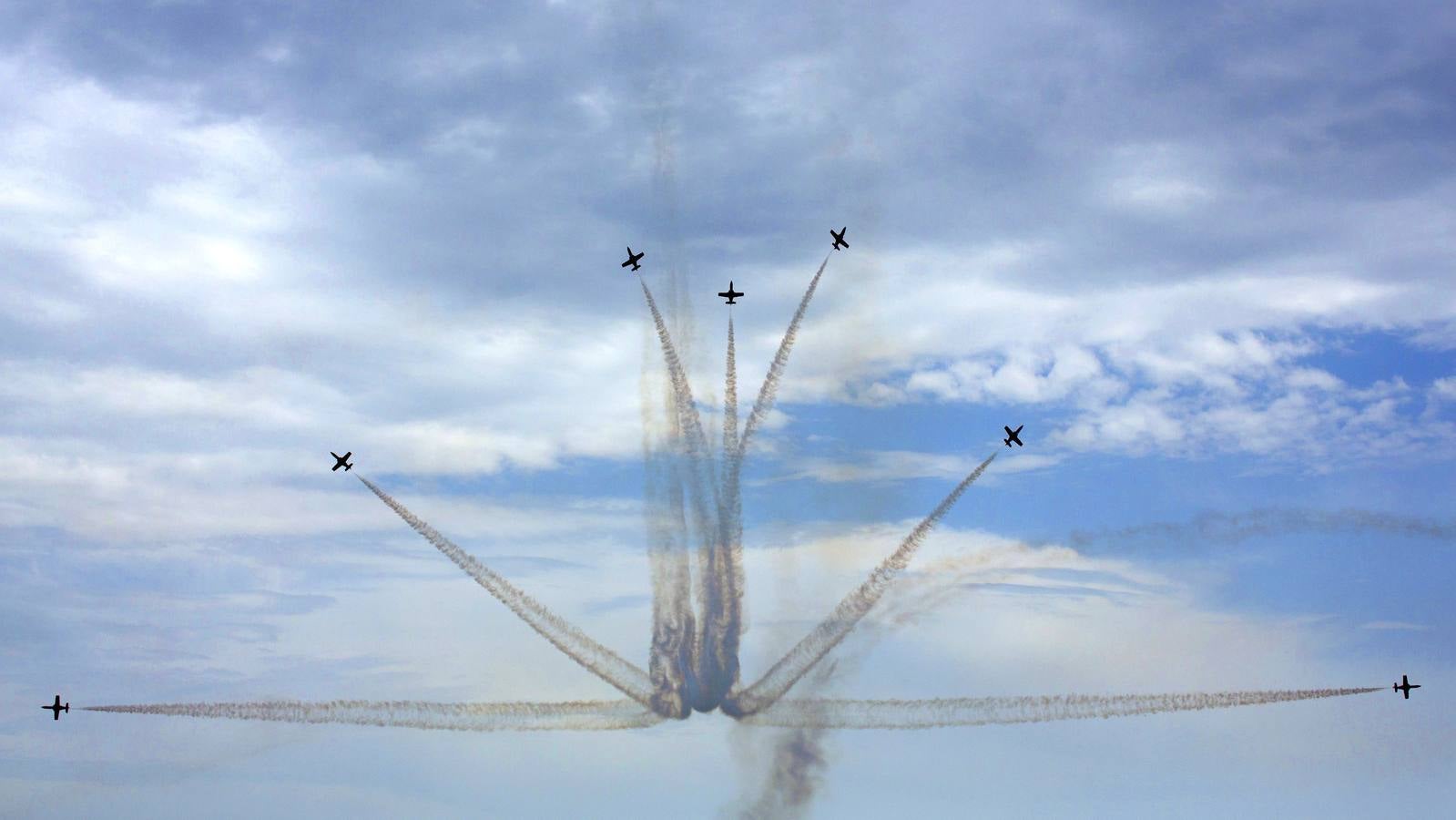 Exhibición aérea internacional en Málaga