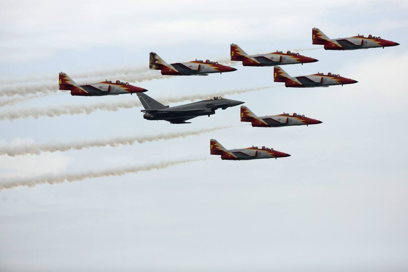 Exhibición aérea internacional en Málaga