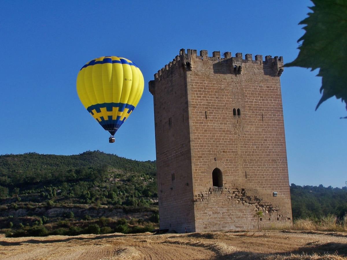 El globo sobre la torre.