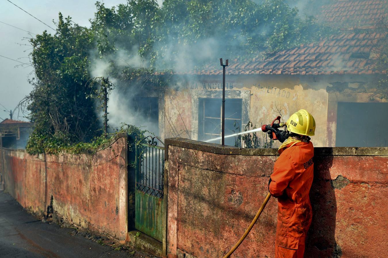 Las imágenes del incendio de Funchal