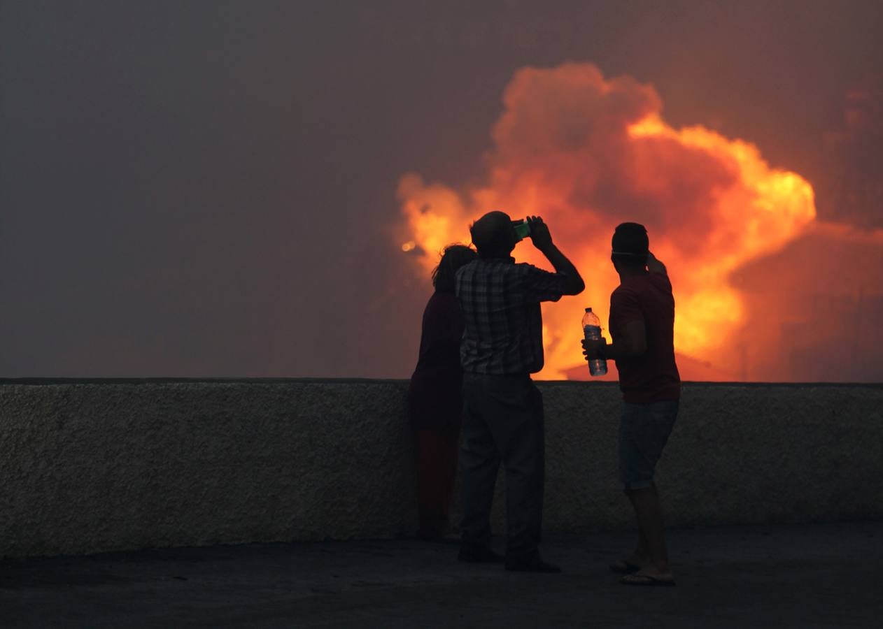 Las imágenes del incendio de Funchal