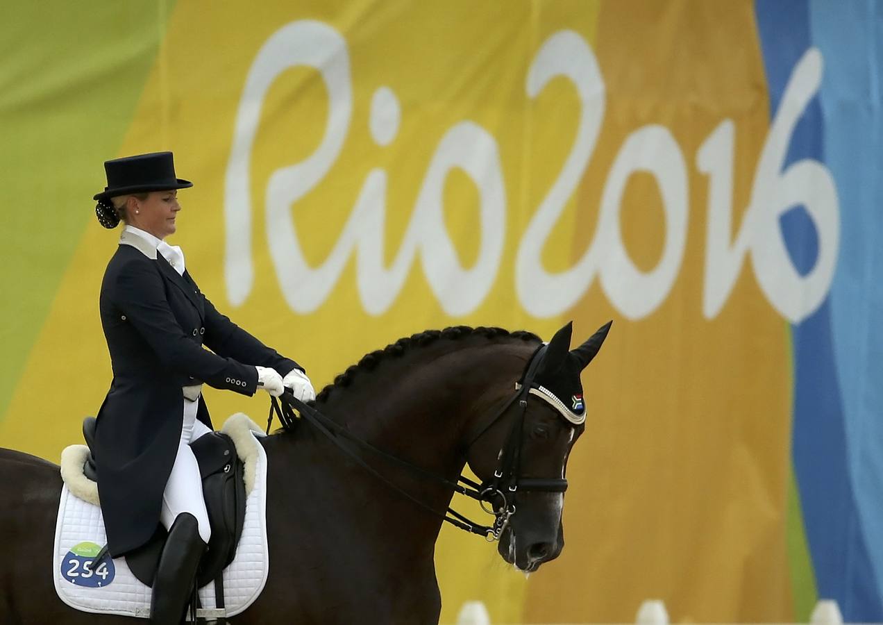La jinete sudafricana Tania Seymour.